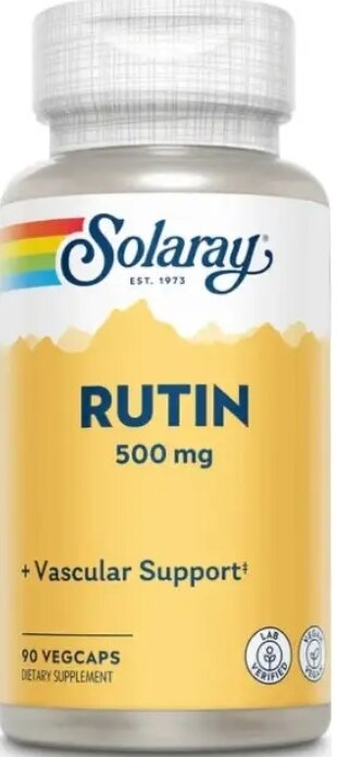 Рутин Solaray Rutin 500 мг, 90 вегетаріанських капсул