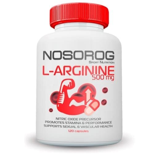 L-Аргінін Nosorog L-Arginine, 120 капсул
