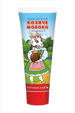 Крем дитячий Фітодоктор Козяче молоко з вітаміном Е, 75 г
