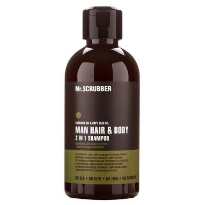 Шампунь MR.Scrubber Man Hair & Body 2 in 1 для волосся та тіла, 250 мл