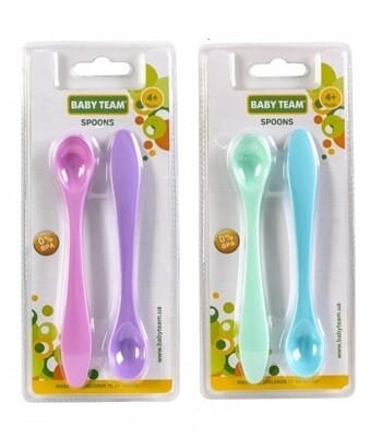Ложечка Baby Team 6101 для годування з довгою ручкою, 2 шт