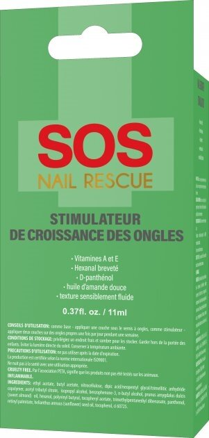 Засіб для нігтів Sos Nail Rescue Стимулятор росту, 11 мл