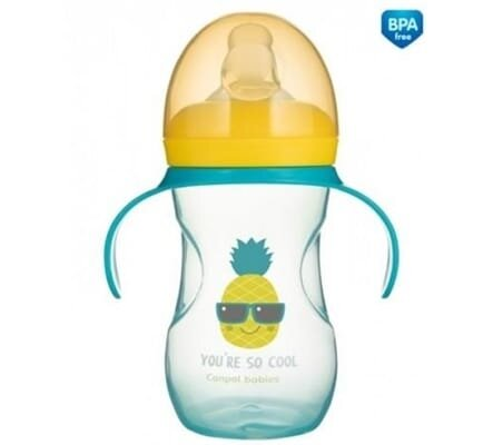 Кружка Canpol babies So Cool тренувальна з силіконовим носиком, бірюзова, 57/304_tur, 270 мл