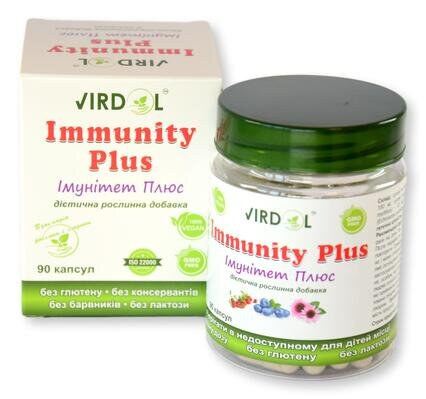 Імунітет Плюс Virdol Immunity Plus капсули 550 мг №90