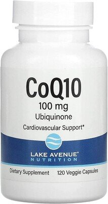 Коензим Q10 Lake Avenue Nutrition CoQ10 100 мг, 120 веганських капсул