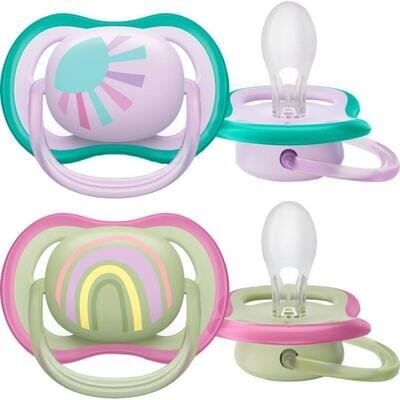 Пустушка силіконова Philips Avent Ultra Air SCF085/59 ортодонтична , 0-6 місяців, 2 шт
