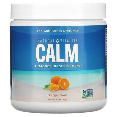 Антистрес напій з магнієм Natural Vitality CALM A Magnesium supplement апельсин, 226 г
