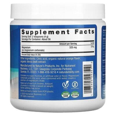 Антистрес напій з магнієм Natural Vitality CALM A Magnesium supplement апельсин, 226 г