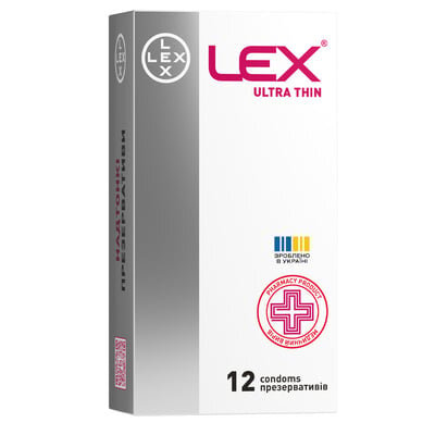 Презервативи Lex Ultra thin ультра тонкі, 12 штук