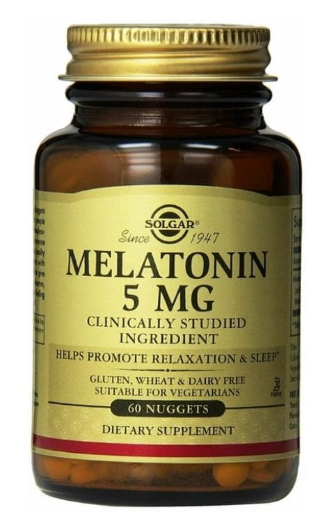 Мелатонін Solgar Melatonin 5 мг жувальні таблетки №60