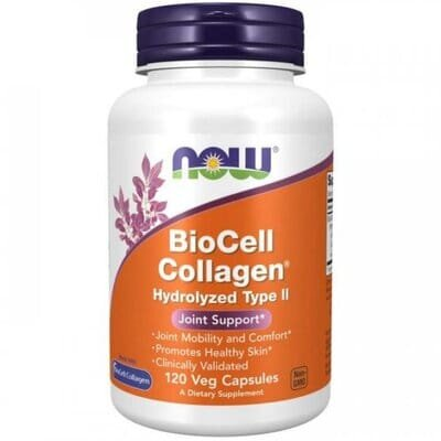 Колаген гідролізований NOW BioCell Collagen Hydrolyzed Type II капсули №120