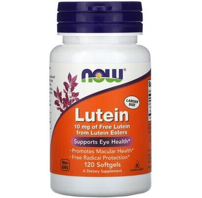 Лютеїн NOW Lutein 10 мг м'які капсули №120