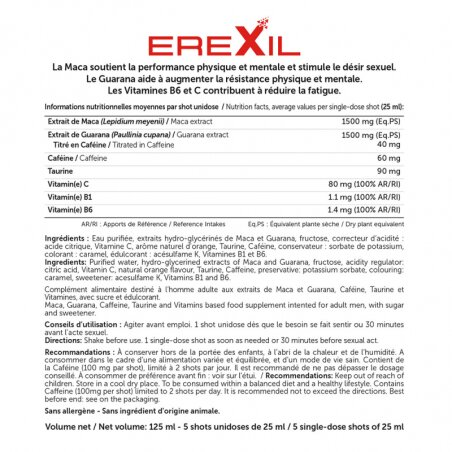 Ерексил Nutri Expert Erexil, 5 флаконів-доз по 25 мл