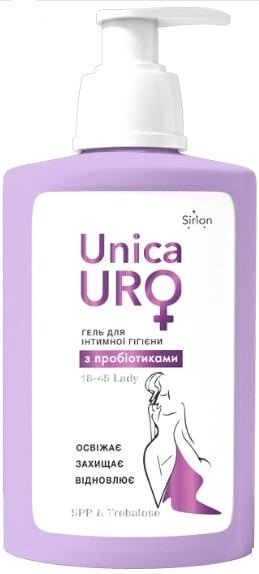 Гель для інтимної гігієни UnicaUro Lady з пробіотиками, 250 мл