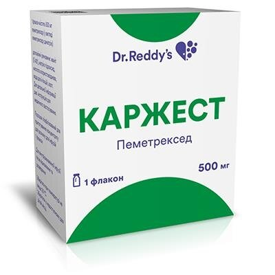 Каржест порошок ліоф. д/приг. конц. для р-ну д/інф. по 500 мг №1 у флак.