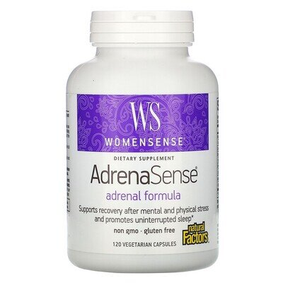 Комплекс для підтримки надниркових залоз Natural Factors WomenSense AdrenaSense, 120 вегетаріанських капсул