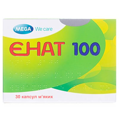 Енат 100 капсули м'як. по 100 МО №30 (10х3)