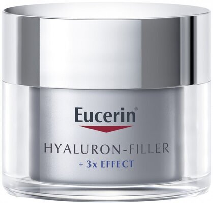 Крем для обличчя Eucerin Hyaluron Filler + 3x Effect нічний проти зморшок для всіх типів шкіри (63486), 50 мл