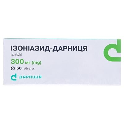 Ізоніазид-Дарниця таблетки по 300 мг №50 (10х5)