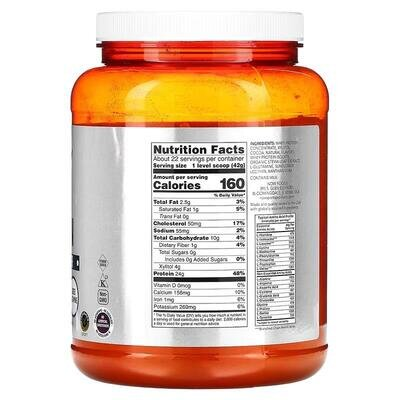 Протеїн NOW Whey Protein шоколад, 907 г
