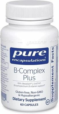 Вітаміни групи B Pure Encapsulations B-Complex Plus, 60 капсул