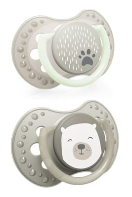Пустушка силіконова Lovi Buddy bear динамічна, 22/864, 3-6 місяці, 2 шт