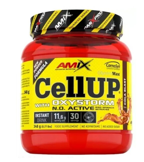 Передтренувальний комплекс Amix Nutrition CellUP with OXYSTORM кола, 348 г