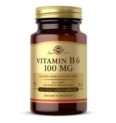Вітамін В6 Solgar Vitamin B6 100 мг вег. капсули №100
