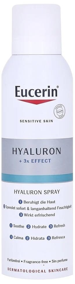 Спрей Eucerin Hyaluron + 3x Effect зволожуючий з гіалуроном для чутливої шкіри (66857), 150 мл