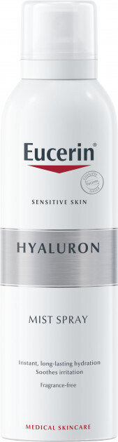 Спрей Eucerin Hyaluron + 3x Effect зволожуючий з гіалуроном для чутливої шкіри (66857), 150 мл