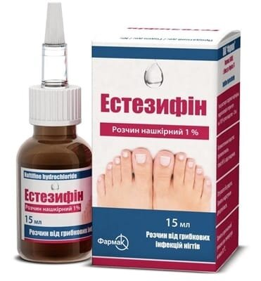 Естезифін розчин н/ш 1 % по 15 мл у флак.
