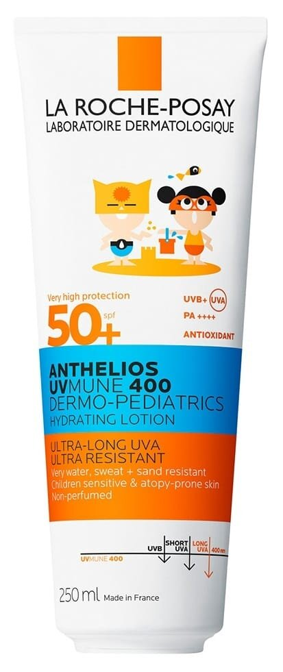 Молочко La Roche Posay Anthelios UVMune 400 Dermo-Pediatrics SPF50+ сонцезахисне водостійке зволожувальне для чутливої шкіри дітей, 250 мл