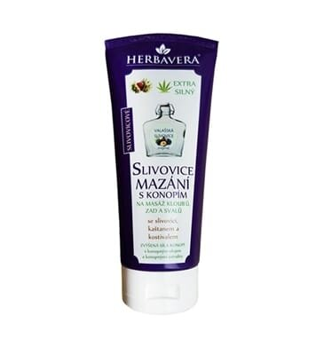 Бальзам Herbavera зі сливовицею на конопляній олії, 200 мл