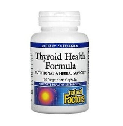 Комплекс для щитовидної залози Natural Factors Thyroid Health Formula, 60 рослинних капсул