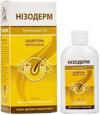 Шампунь Нізодерм Ключі Здоров'я проти лупи з кетоконазолом, 100 мл