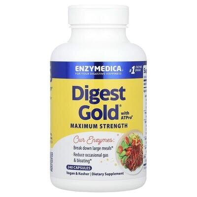 Травні ферменти Enzymedica Digest Gold with ATPro, 240 капсул