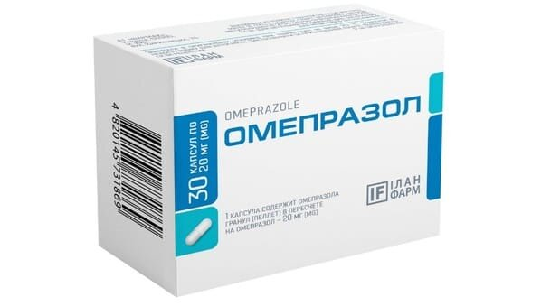 Омепразол капсули по 20 мг №30 (10х3)