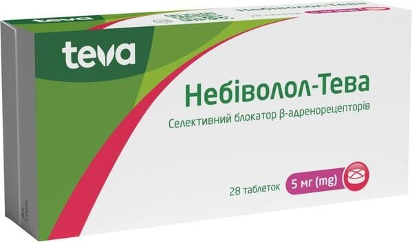Небіволол-Тева таблетки по 5 мг №28 (14х2)