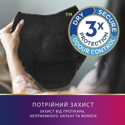 Труси урологічні Tena Lady Pants Plus Black, розмір М, 9 штук