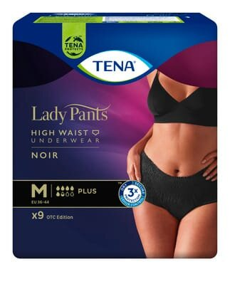 Труси урологічні Tena Lady Pants Plus Black, розмір М, 9 штук