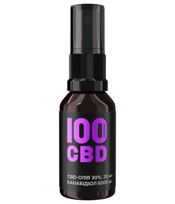 Канабідіол 100%CBD Олія 30%, спрей оральний по 20 мл флаконі, 120 доз