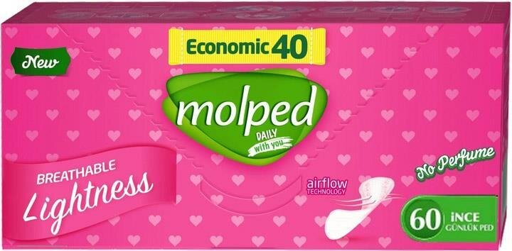 Щоденні гігієнічні прокладки Molped Everyday Freshness, 60 шт