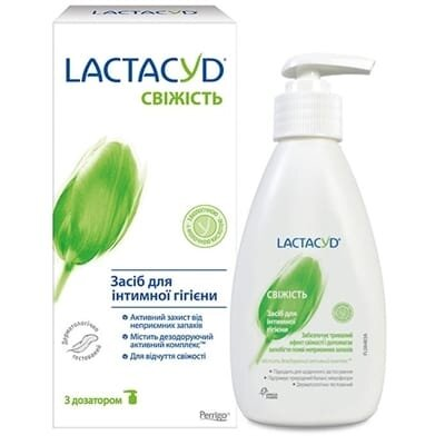 Засіб для інтимної гігієни Lactacyd Свіжість, з дозатором, 200 мл