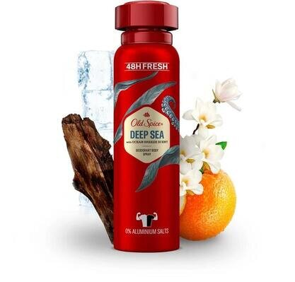 Дезодорант спрей Old Spice Deep Sea 48h для чоловіків, 150 мл