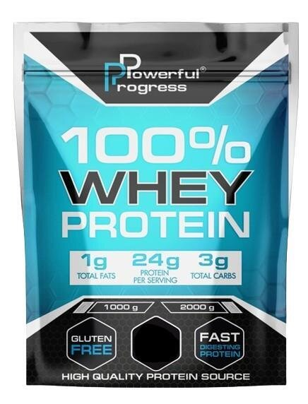 Протеїн Powerful Progress 100% Whey Protein полуниця, 2 кг