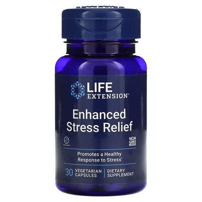 Допомога при стресі Life Extension Enhanced Stress Relief, 30 вегетаріанських капсул