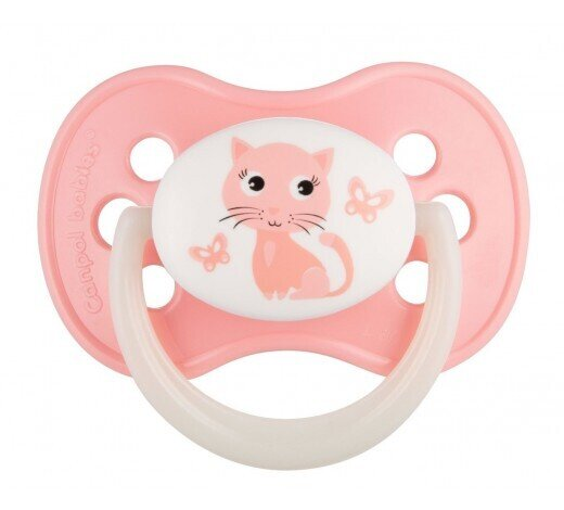 Пустушка латексна Canpol Babies 22/593 Animals кругла, 0-6 місяців, 1 шт