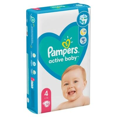 Підгузки дитячі Pampers Active Baby розмір 4. 9-14 кг, 70 шт