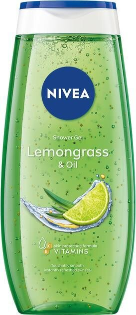 Гель для душу Nivea Лемонграс та олія з екстрактом лемонграсу, 250 мл