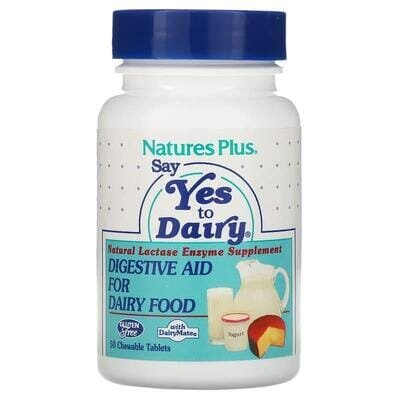 Фермент лактази Nature's Plus Lactase enzymes, 50 жувальних таблеток